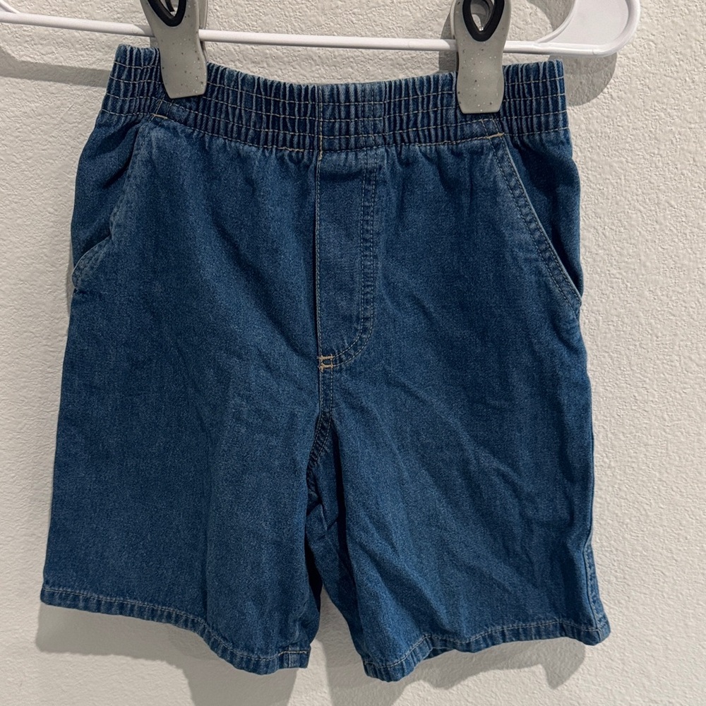 Vintage Garanimals Blue Denim Kids Shorts Size 7